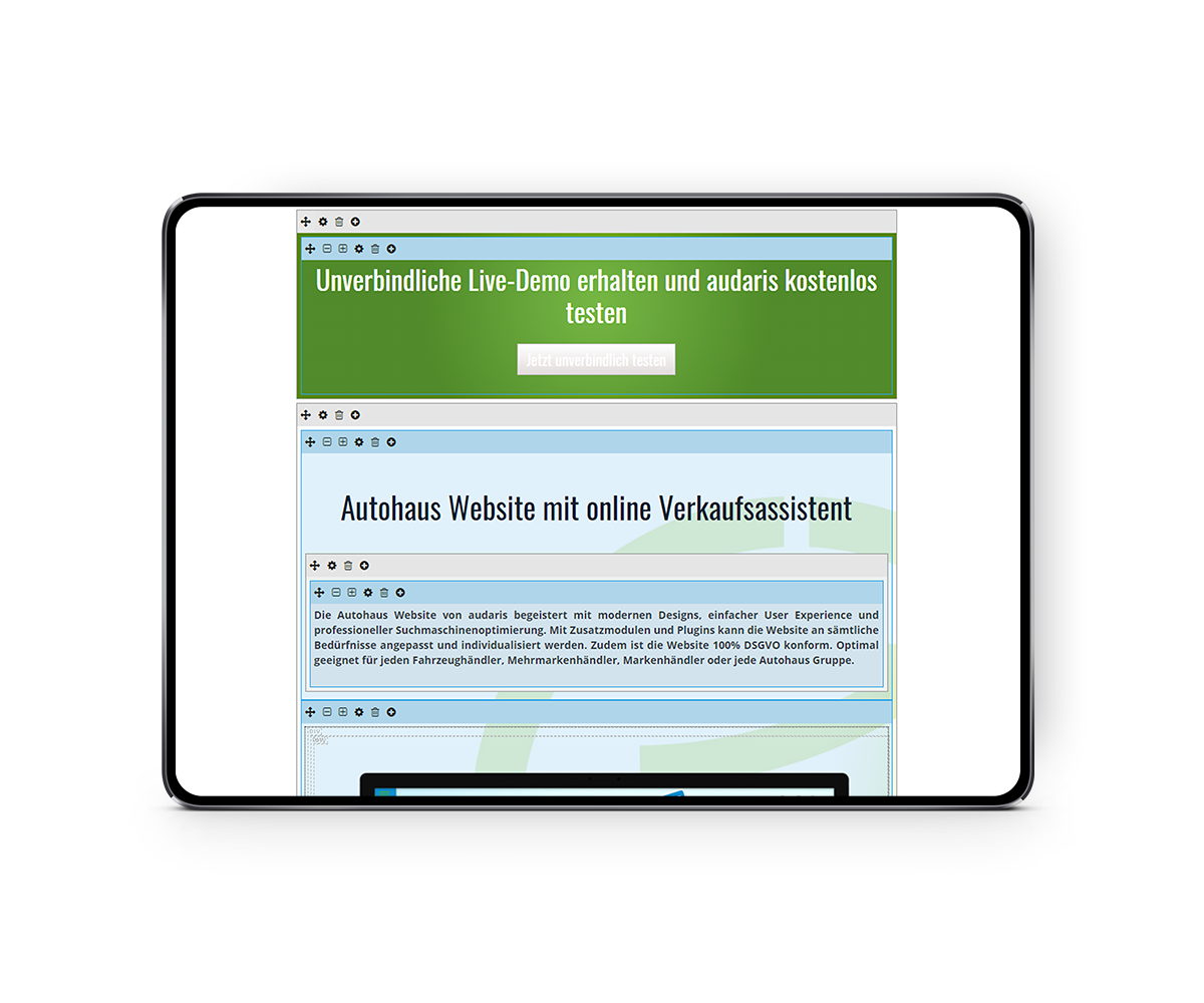 Webseite pflegen mit CMS von audaris