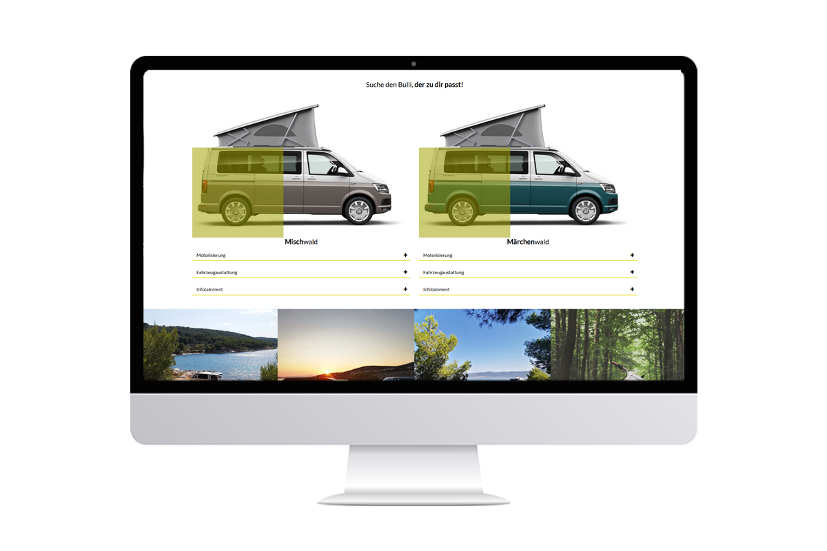 online webseite im Bildschirm