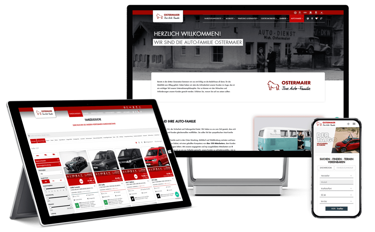 Autohaus Ostermaier Webdesign & Showroom